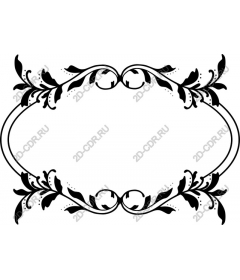  Elegant floral decorative frame