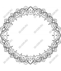 The outline of mandala
