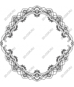  Elegant lace frame