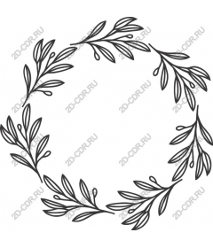  Botanical wreath Cliparts