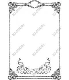 Elegant decorative frame