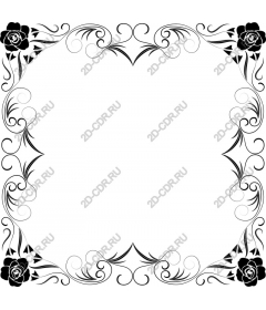  Elegant floral frame
