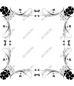  Elegant floral frame