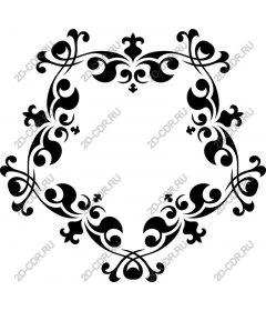 Exquisite frame in the shape of a heart