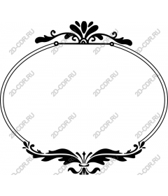 Vintage decorative frame