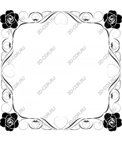  Elegant floral frame