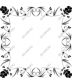  Elegant floral frame