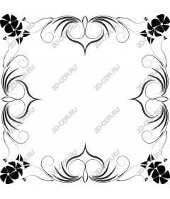 Decorative frame-flower