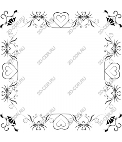 Exquisite floral frame