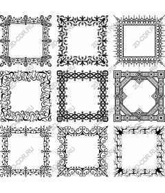 Package decorative frames - Elegant elements