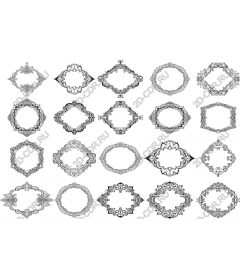  Collection of elegant decorative frames