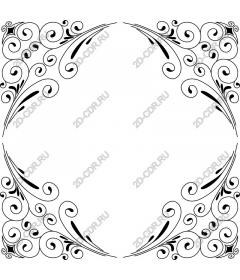 Vintage decorative frame