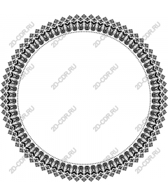  Black and white decorative mandala