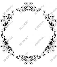  Elegant decorative frame in black and white