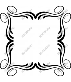  Elegant decorative frame black