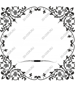  Elegant floral frame