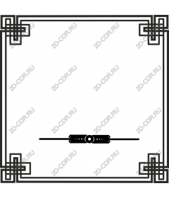 Elegant geometric border
