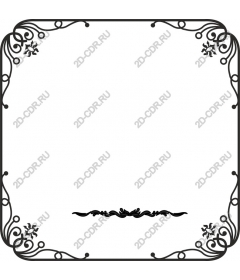 Elegant, decorative black frame