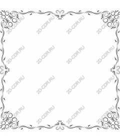 Exquisite floral frame