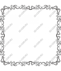 Decorative frame ornament