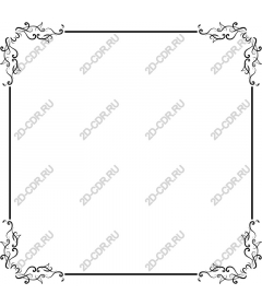 Vintage floral frame
