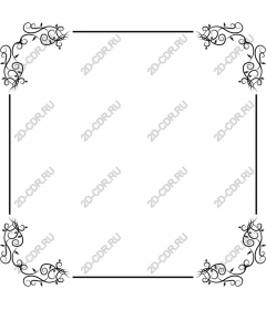 Exquisite corner frame