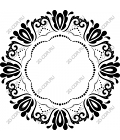  Black lace mandala
