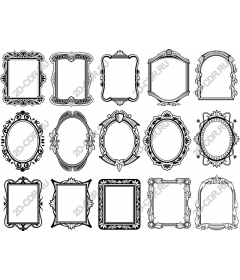  Elegant collection of black and white frames
