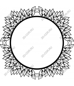  Frame made of leaves