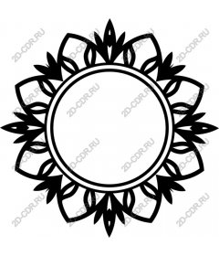  Elegant decorative floral frame