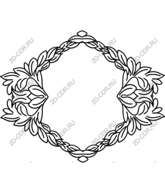  Elegant floral frame