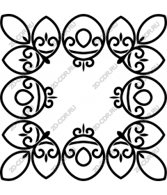  Elegant floral border