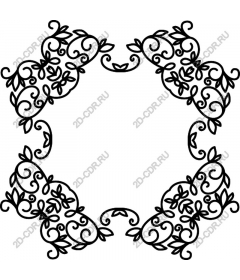  Elegant floral frame