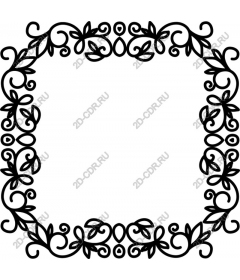  Elegant floral border
