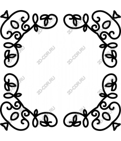  Decorative floral frame