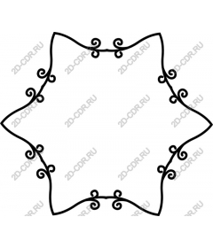  Elegant decorative frame-scroll