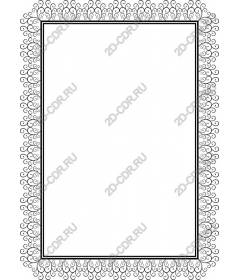 Elegant floral border