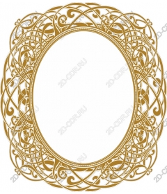  Elegant gold vintage ornamental frame