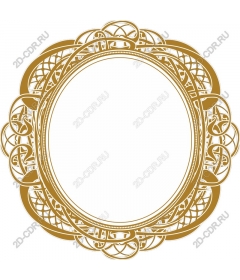 Elegant gold vintage frame