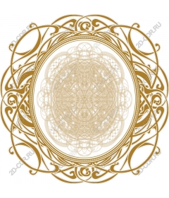  Elegant decorative gold frame