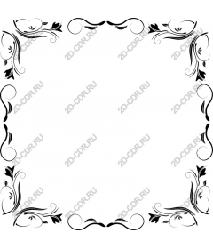  Elegant floral frame and
