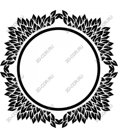 Frame made of leaves