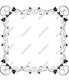  Elegant floral border