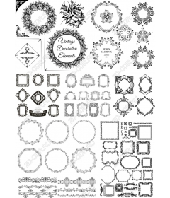Набор клипартов «Винтажные декоративные элементы»
