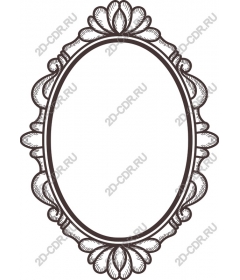 Vintage decorative frame