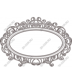  Elegant oval frame