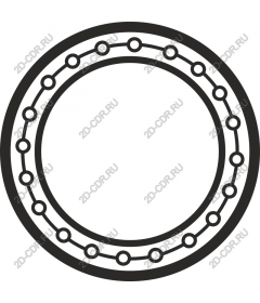 Round dot frame