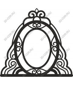 Vintage frame in Baroque style