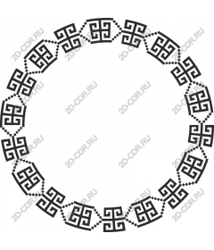 Geometric pattern circle