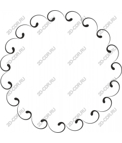  Decorative round frame